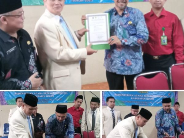 Berkunjung Ke IAIB, Kepala Kemenag Kab. Bogor Tandatangani Prasasti Dukungan